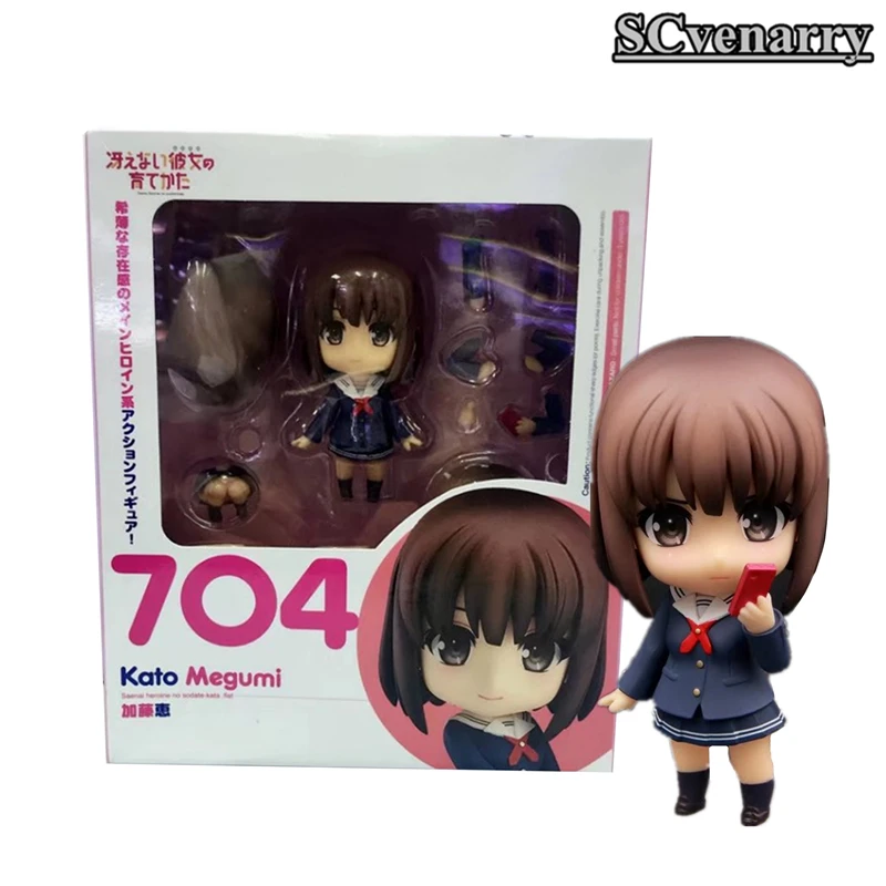 Аниме Saenai Heroine No Sodatekata katou Megumi Nendoroid 704 ПВХ фигурка Коллекционная модель игрушки 10