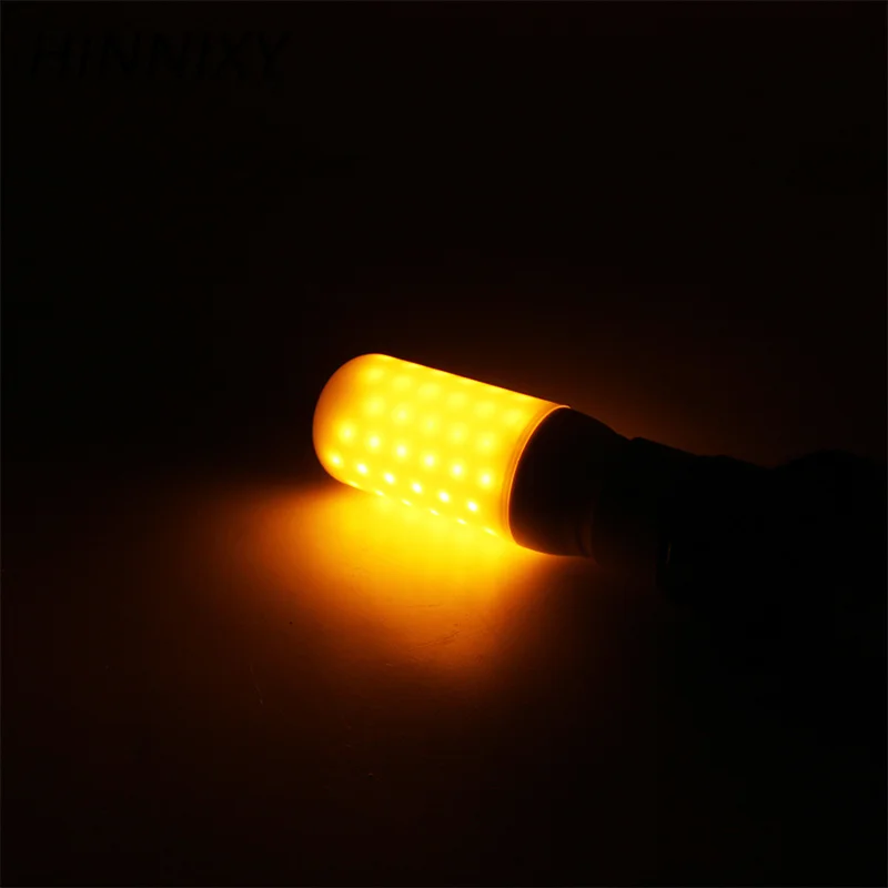 Hinnixy LED лампа пламени E27 E14 G4 огнеупорный эффект лампы 100в 220в 12В теплый белый 1300 к
