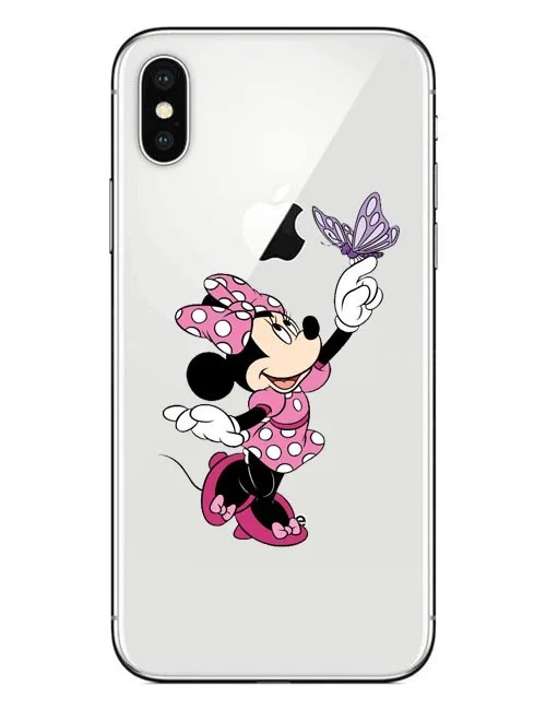 Мягкий силиконовый чехол для телефона с рисунком Микки Минни Маус Apple iPhone 6 6s Plus 5 5S