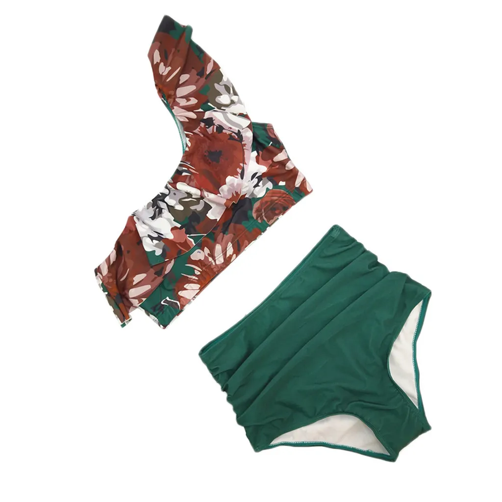 Новый купальник с рюшами 2020 сексуальный женский Женский Бразильский бандо пуш-ап