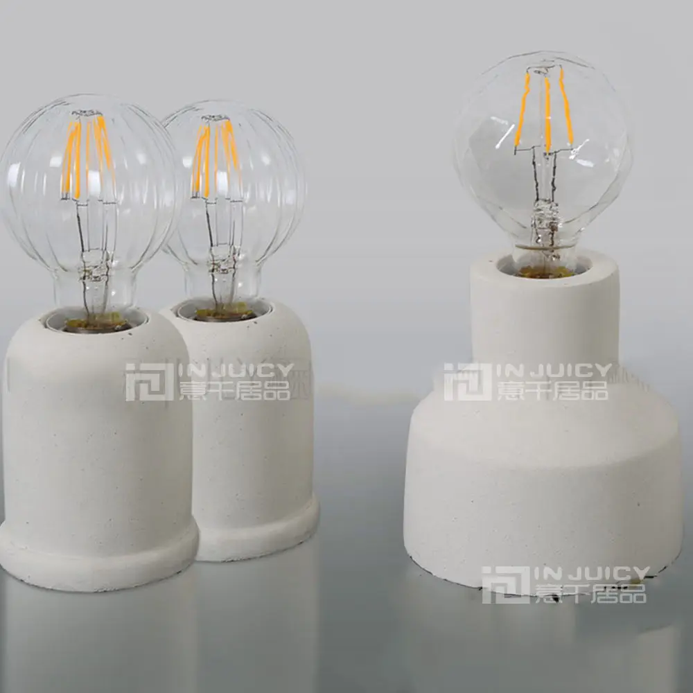 Винтаж промышленные Эдисон лампы бетонный цементный настольная лампа E27 Led