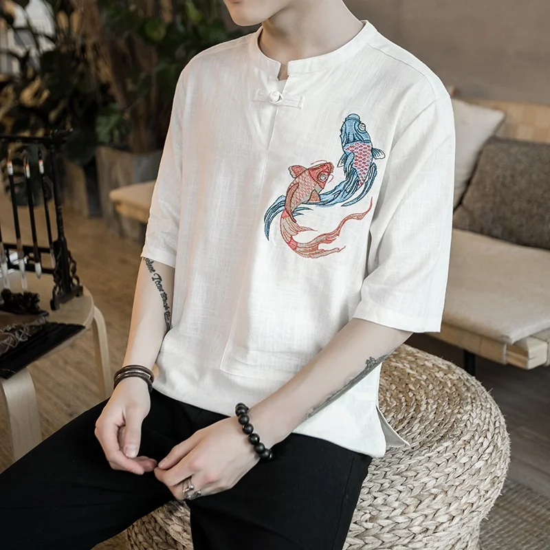 Традиционные китайские топы блузка Шанхай повседневные свободные блузки