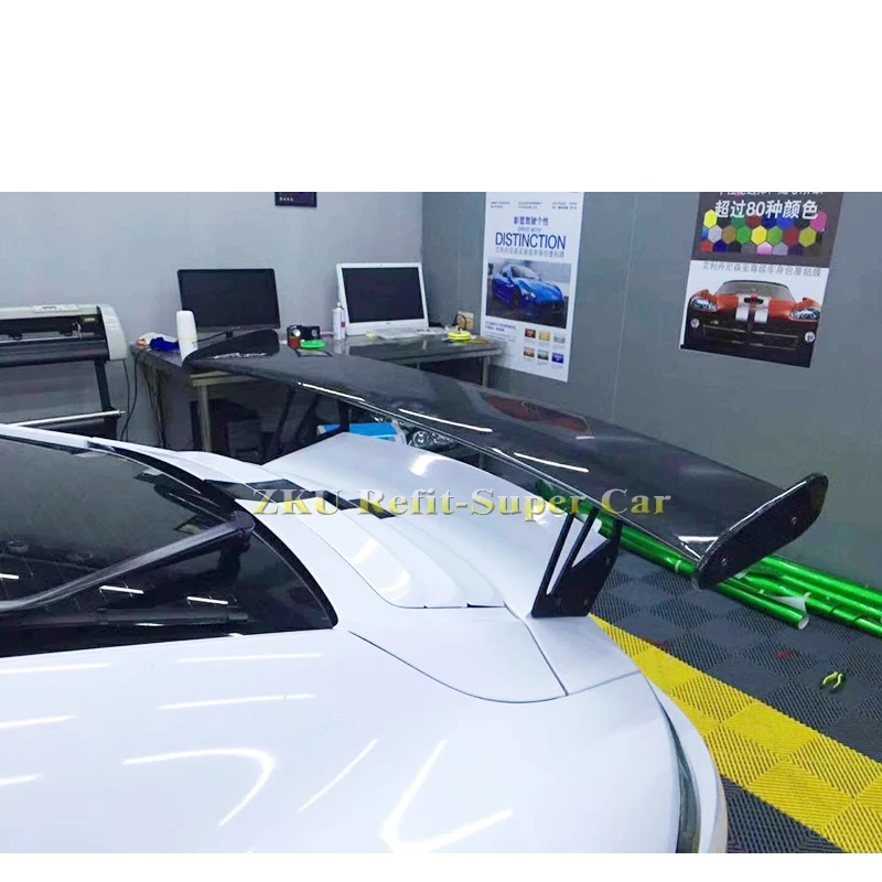 GT3 RS Стиль углеродного волокна задний крыша багажника спойлер козырек окна для Porsche 991 911 2012