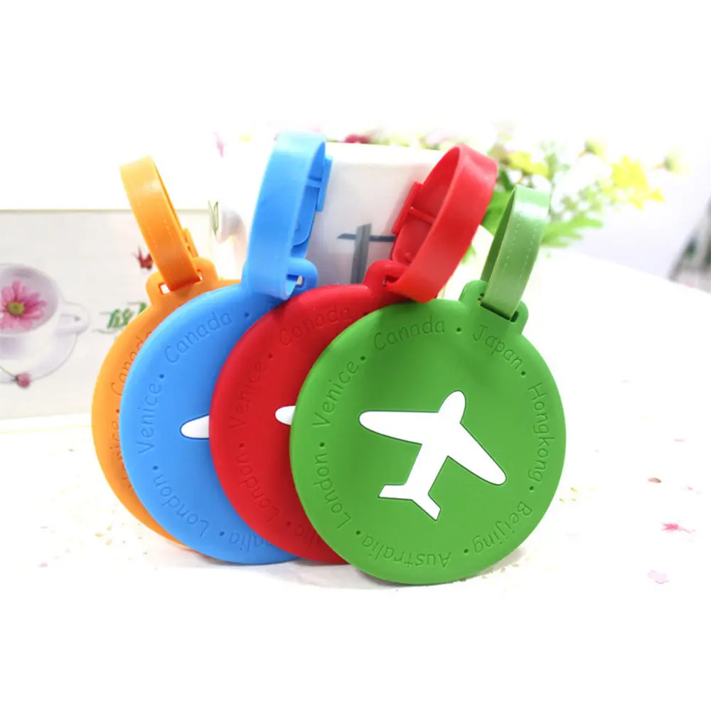 1 шт. круглые силиконовые бирки для багажа в форме дыхательных путей | Багаж и