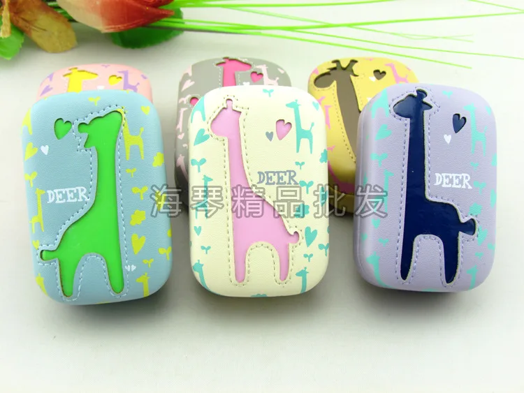 LIUSVENTINA портативный высококачественный кожаный милый чехол с жирафом для