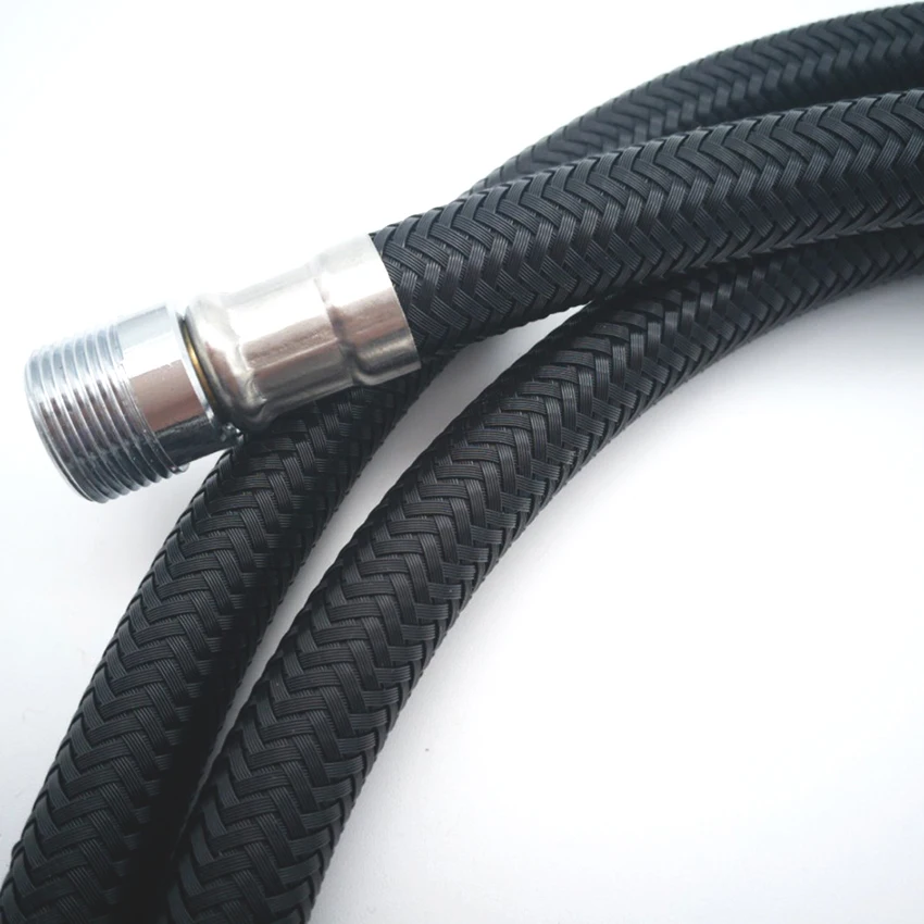 LF24002 F1/2xM15*1 задняя нейлоновая проволока кухонный кран выдвижной кран шланг серый нейлоновый бюстгальтер шланг трубка кухня движения Connetors