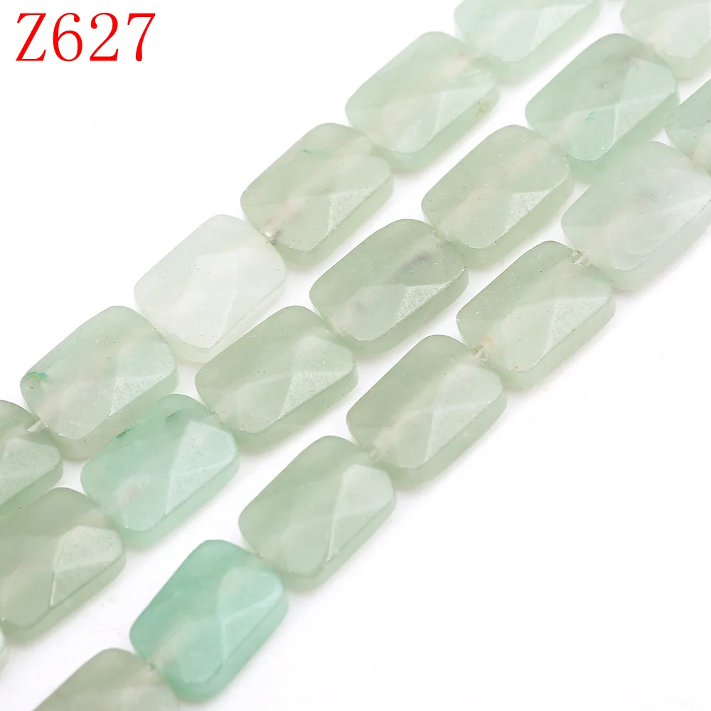 Aventurine Yumten Квадратные бусины с тигровым глазом 8 мм* 12 мм бусы DIY ожерелье Бирюзовый Малахитовый топаз красные бусины из яшмы для изготовления украшений вручную подарок натуральные камни бисер для бисероплетения - Цвет: Aventurine
