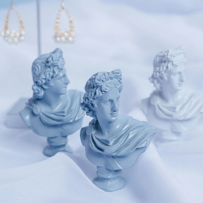 

Aphrodite Venus Goddess Apollo Bust Statue Nordic Greek Mythology Home Decoration Resin Art&Craft Art Material 9Pcs/set R213