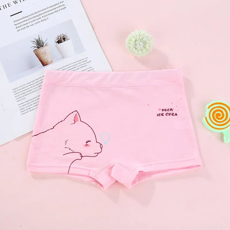 10 шт./лот Нижнее белье для маленьких девочек с рисунком медведя Детские трусики
