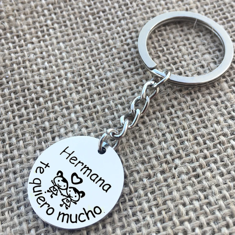 Para la mejor mama брелок из нержавеющей стали Te quiero Abuela Llavero День матери рождения женские