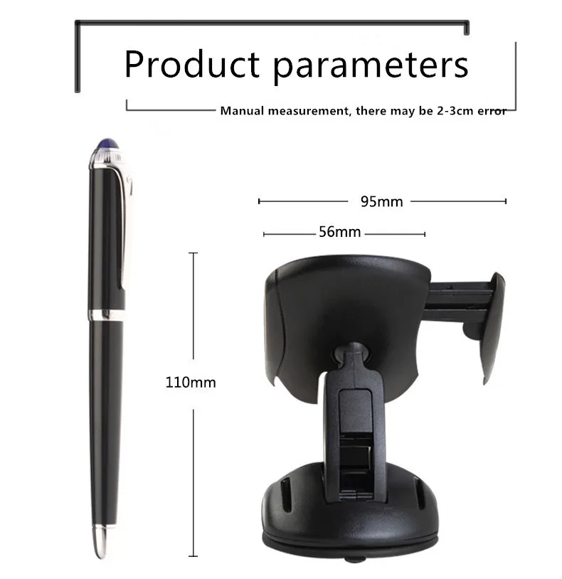 Мобильный телефон в автомобиле держатель 360 градусов Регулируемая поддержка