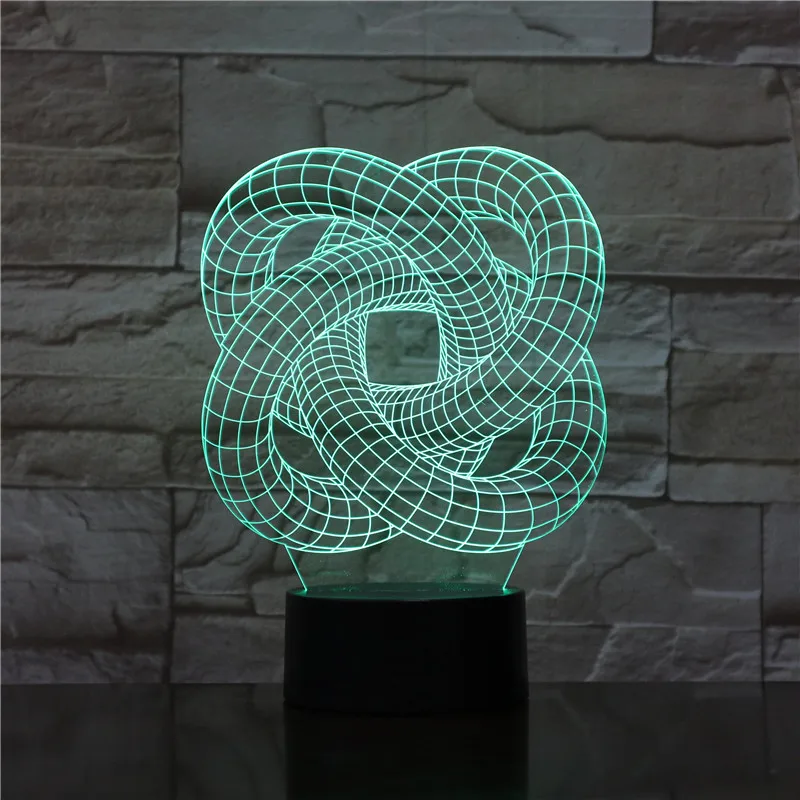 Оптовая продажа с фабрики абстрактная 3D лампа креативный энергосберегающий