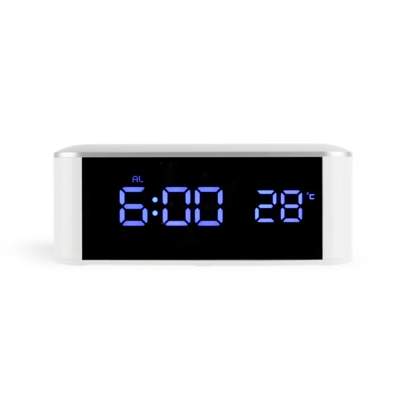 LED Будильник цифровые настольные часы Пробуждение электронные USB зарядка или AAA