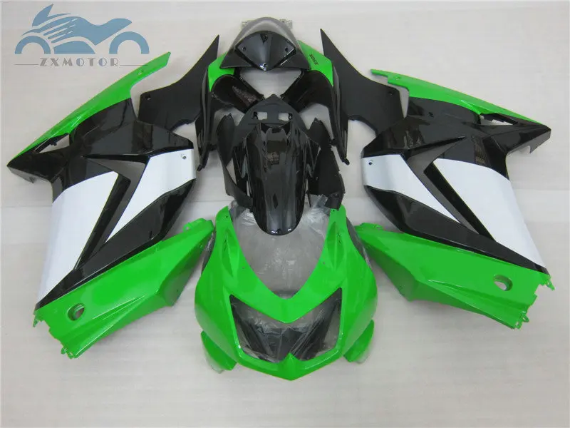 ABS впрыски обтекатели комплект для KAWASAKI 2008- Ninja250 ZX 250R двигатель дорога гоночная обтекаемая форма наборы EX250 08 09-14 зеленый кузов