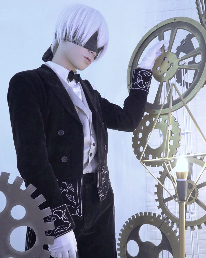 Чонсам из игры NieR Automata 2B 9S CP вечернее платье Униформа с палочкой костюм для