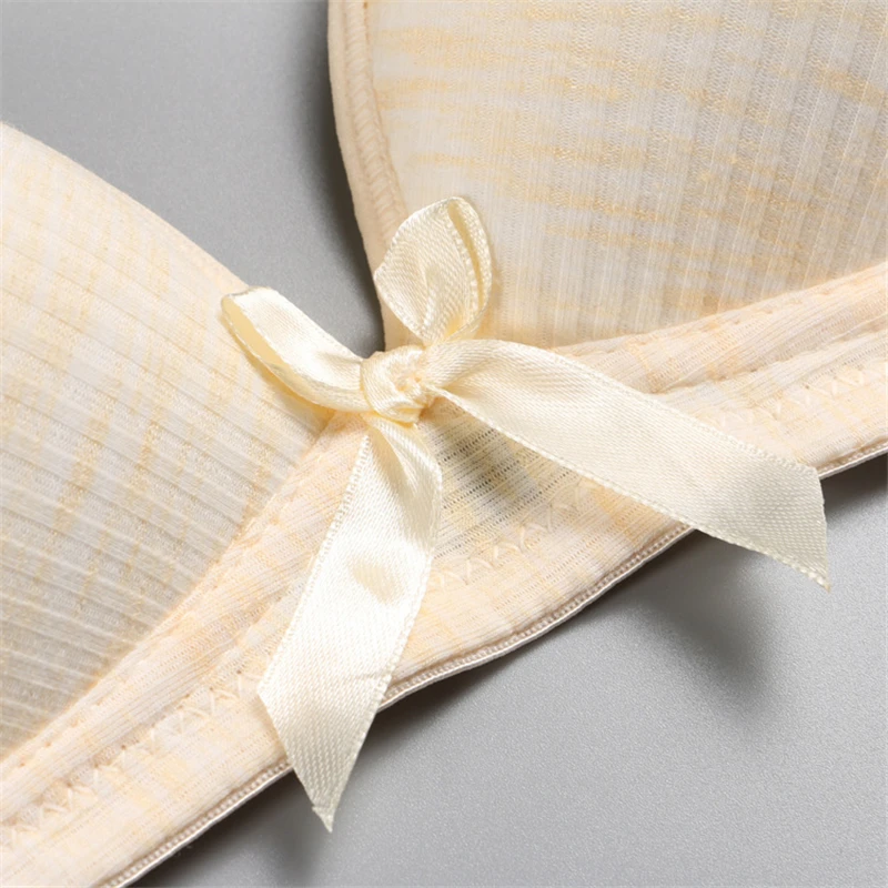 training bras for girls underwear solid cotton wire free girls bras small breast push up teenager girls clothing adolescente