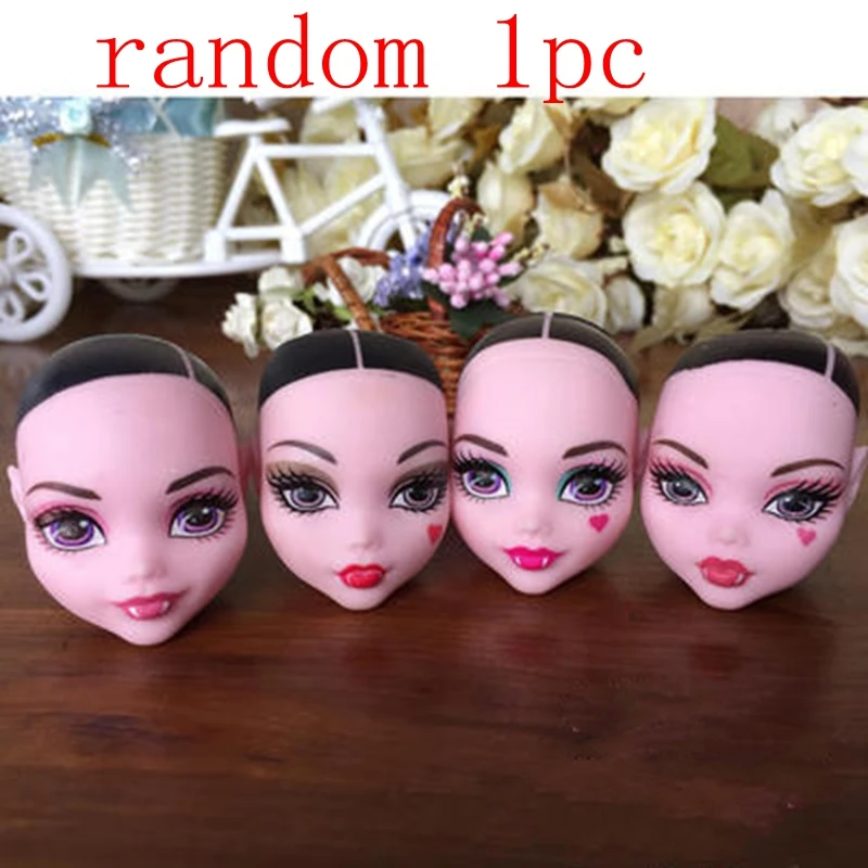 Детская игрушка DIY кукла голова для Monster High кукла BJD кукла практичная Монстр демон голова без волос 1:6 1/6 кукла аксессуары - Цвет: 6