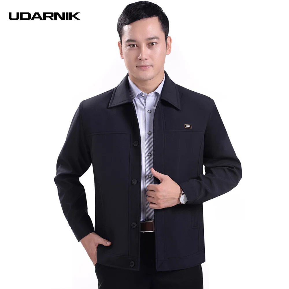 Мужская повседневная весенняя куртка с отложным воротником на молнии