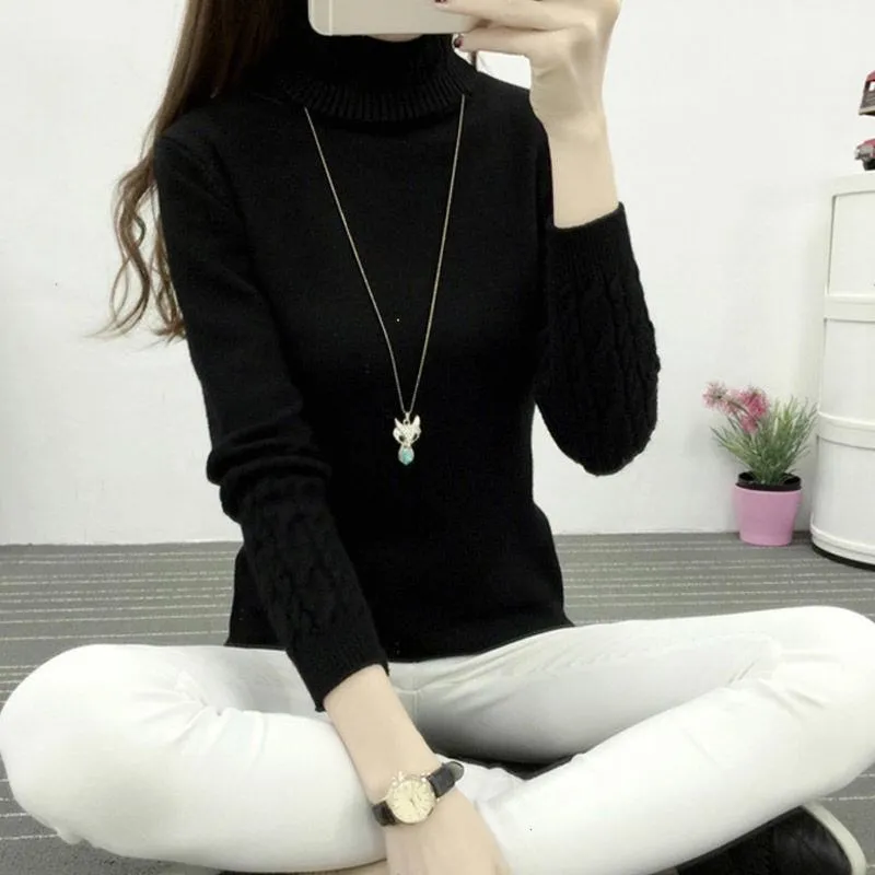 Высококачественная Женская водолазка зимний свитер 2021 женские кашемировые