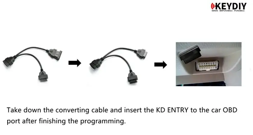 Новое поступление KEYDIY KD OBD вход для смартфонов в автомобиль пульты вход не нужен провод английская версия с 2 в 1 OBD2 адаптер