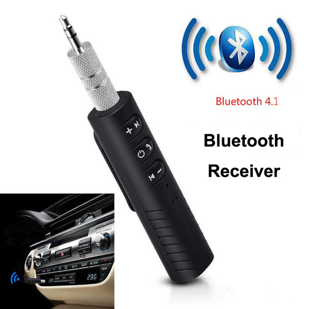 Беспроводной Bluetooth 4 1 приемник автомобильный комплект AUX 3 5 мм музыкальный аудио