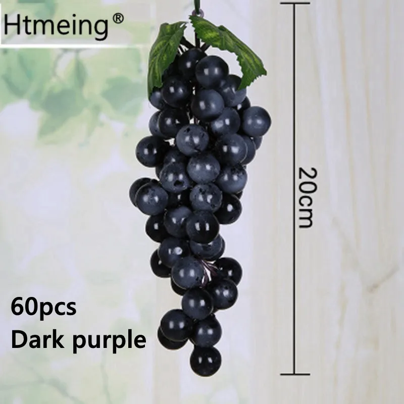 dark purple 2 Искусственный фруктовый декор для домашнего интерьера, декоративный фруктовый пластик, яблоко, лимон, персик, апельсин, реквизит для фотосъемки, аксессуары для творчества - Цвет: dark purple 2