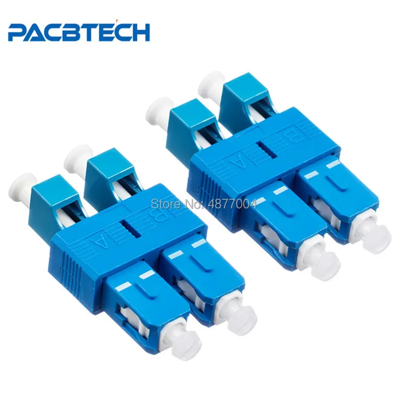 Дуплексный SC male-LC female Гибридный волоконно-оптический адаптер