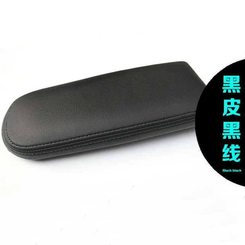 black side Tonlinker, 1 шт., сделай сам, новинка, из искусственной кожи, для стайлинга автомобилей, модификация, центр, подлокотник, коробка для хранения, чехол, наклейка для Volkswagen POLO - Название цвета: black side