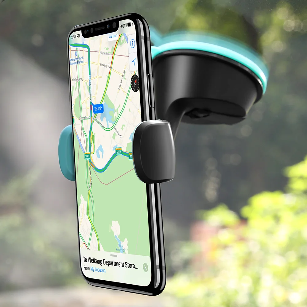 KISSCASE Универсальный автомобильный держатель gps Вентиляционное крепление 2 в 1 360