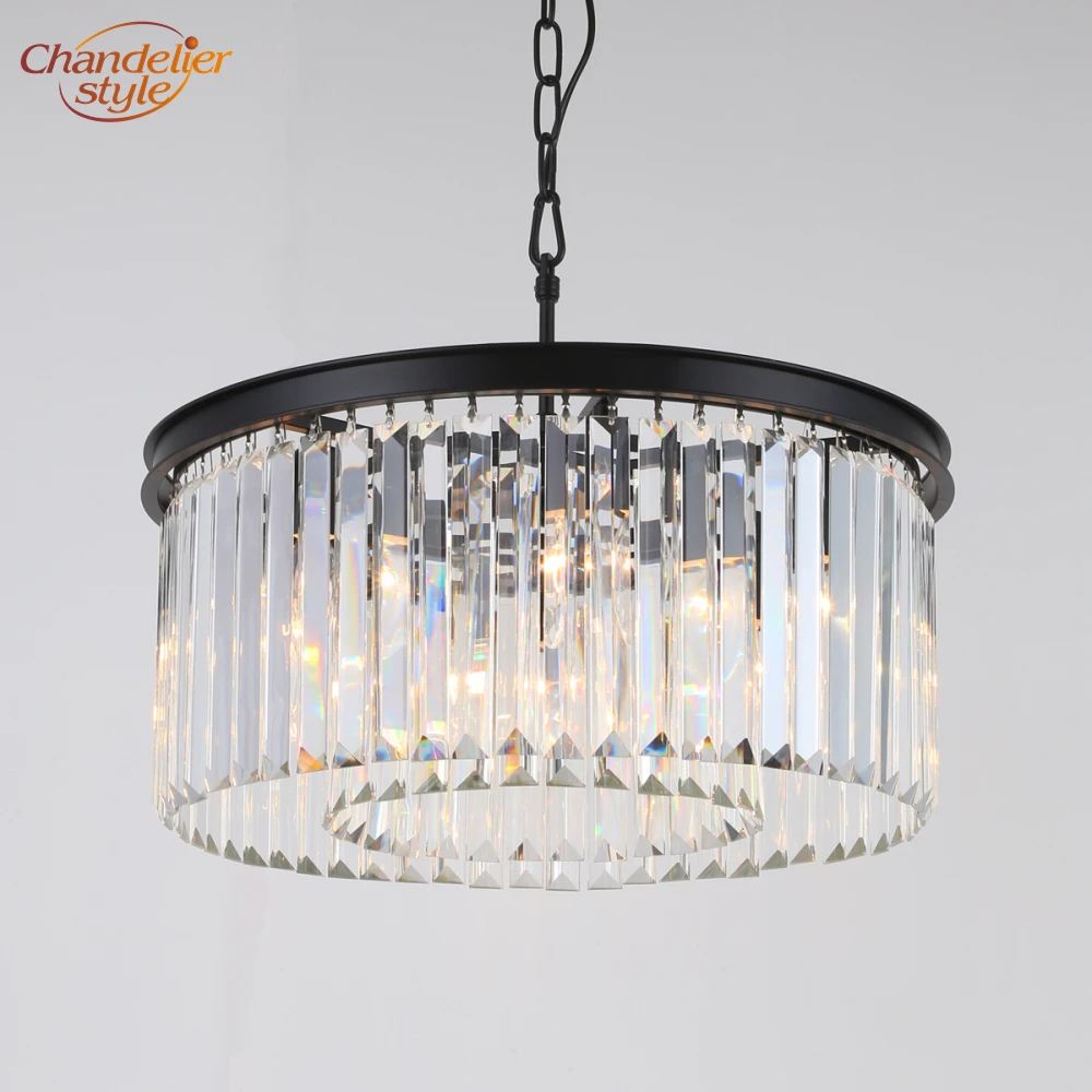 Винтажная Хрустальная призматическая люстра светильник ретро хрустальные