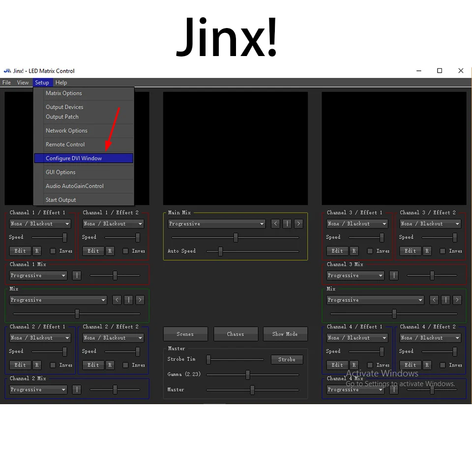 Снимок экрана контроллер для madrix Джинкс! и т. д. с DVI interfaces.4 порты Drive Max 400000