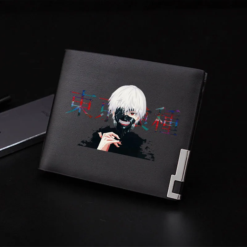 Японское аниме Токийский Гуль Kaneki Ken косплей мужской короткий кошелек студенческий модный кошелек из искусственной кожи кошелек мультфильм Id держатель для карт