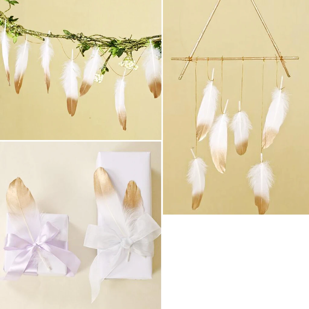 Натуральное гусиное перо для рукоделия 15-20 см 24 шт. | Дом и сад