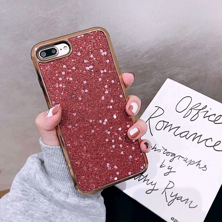 Роскошный блестящий чехол 2019 для iPhone X 7 8 PLUS 6 6S ТПУ с полным покрытием XS MAX/XS/X/XR