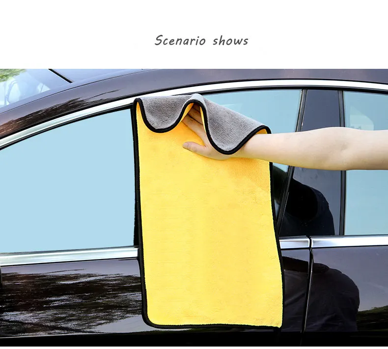 

Microfiber fabric thickening cleaning cloth for car home Super Absorbent Towel Kitchen Magic Cleaning Towels Car Wash Care