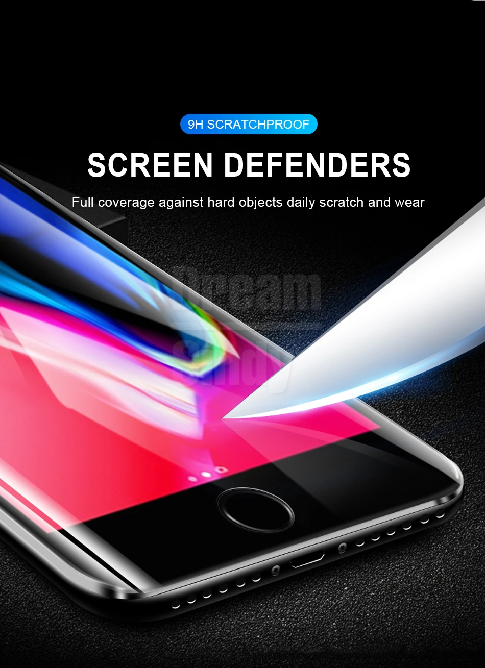 11D изогнутый край защитное стекло на для айфон iPhone 6 6S 7 8 плюс Полное покрытие экрана протектор для iPhone 7 6 6S 8 плюс стеклянная пленка