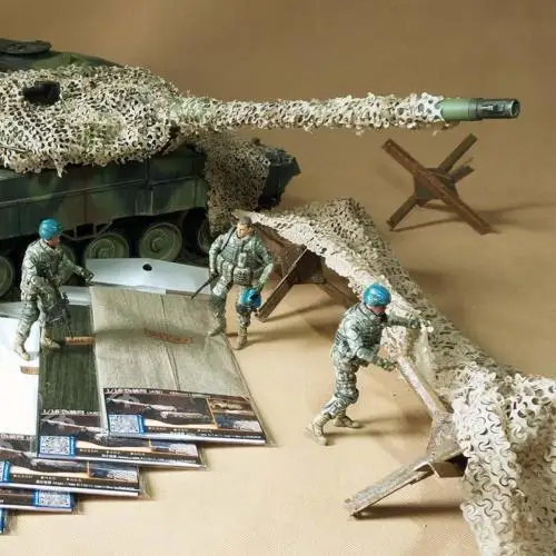 1/16 RC Sherman немецкая модель военного танка нейлоновая камуфляжная сетка B Desert Tiger