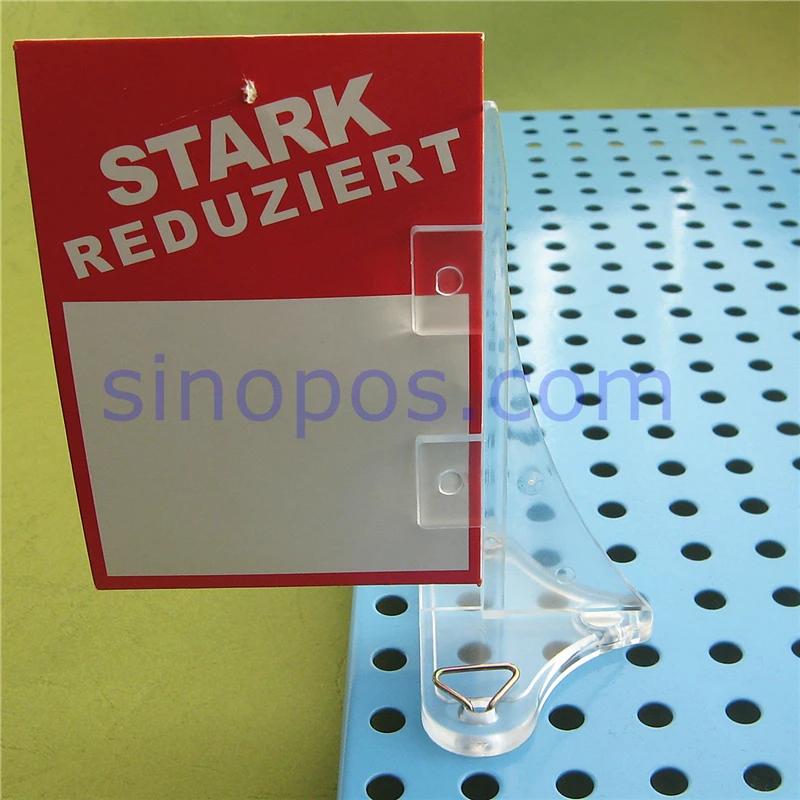 Перфорированные стеллажи держатель знака в виде Акульей лапы с магнитным