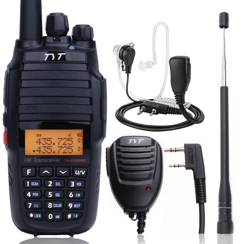 TYT TH-UV8000D рация 10 Вт 3600 мАч UHF VHF двухдиапазонный трансивер км поперечный