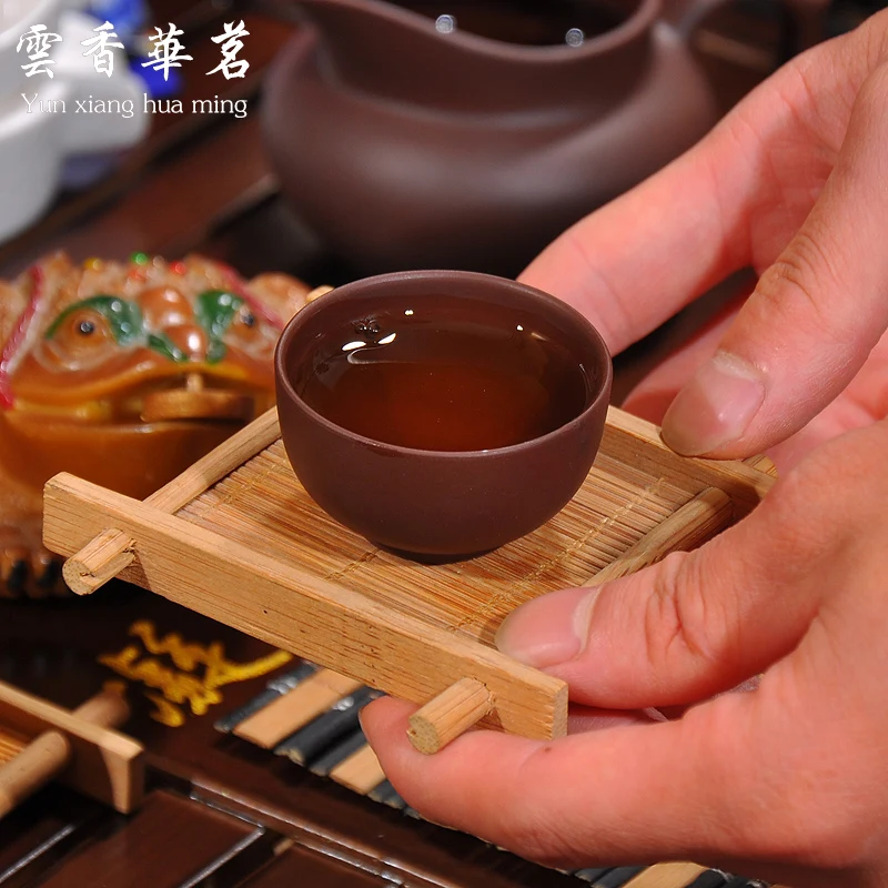 Чайный сервиз Ruyao керамический со льдом трещины фиолетовый песочный чайный кунг