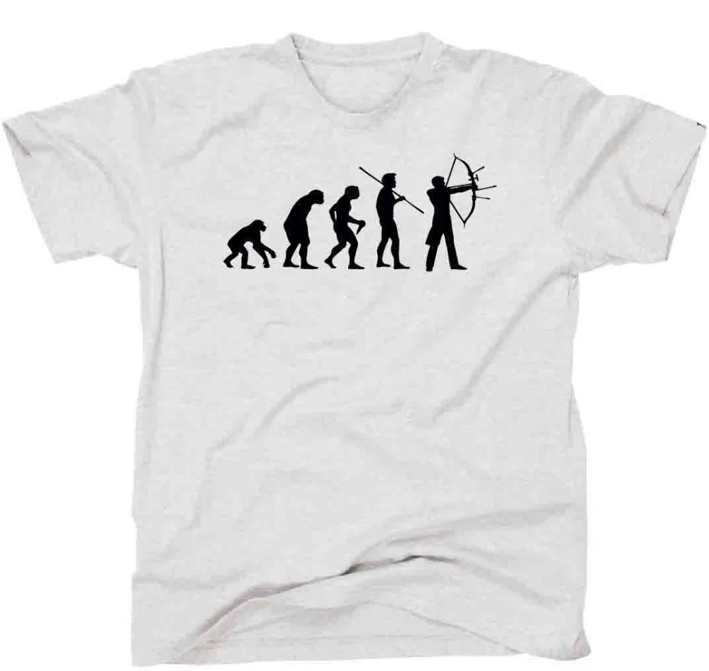 Cotton T-Shirt Fashion T Shirt EVOLUTION RECURVEBOGEN Bogen Schutze Pfeil Sporter Siviwonder Tee |