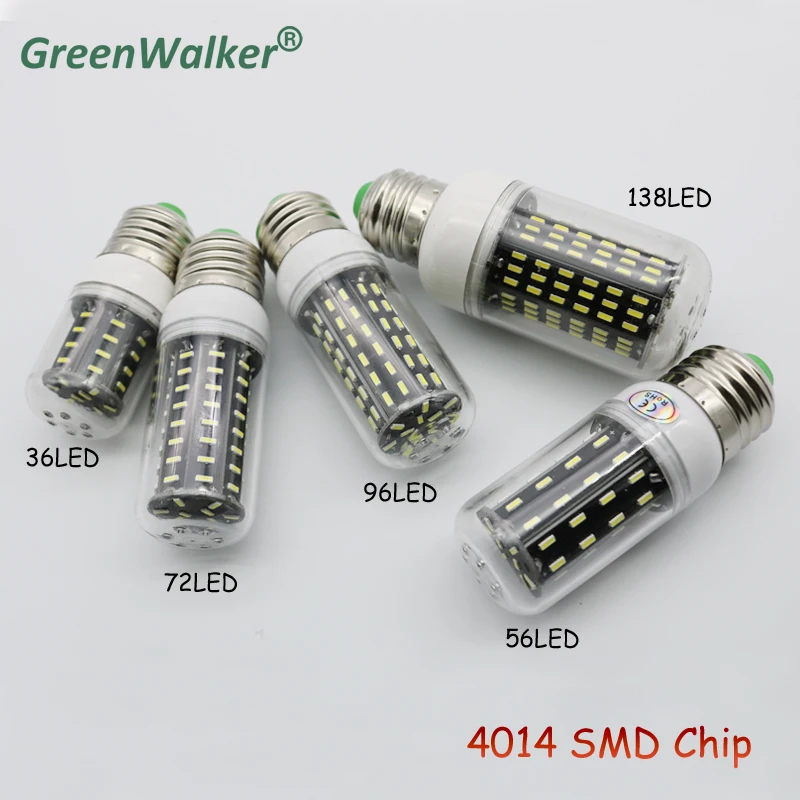 1 шт. высокий световой поток 4014 SMD светодиодный лампы Лампы Кукуруза e27 110 В 220 пятно