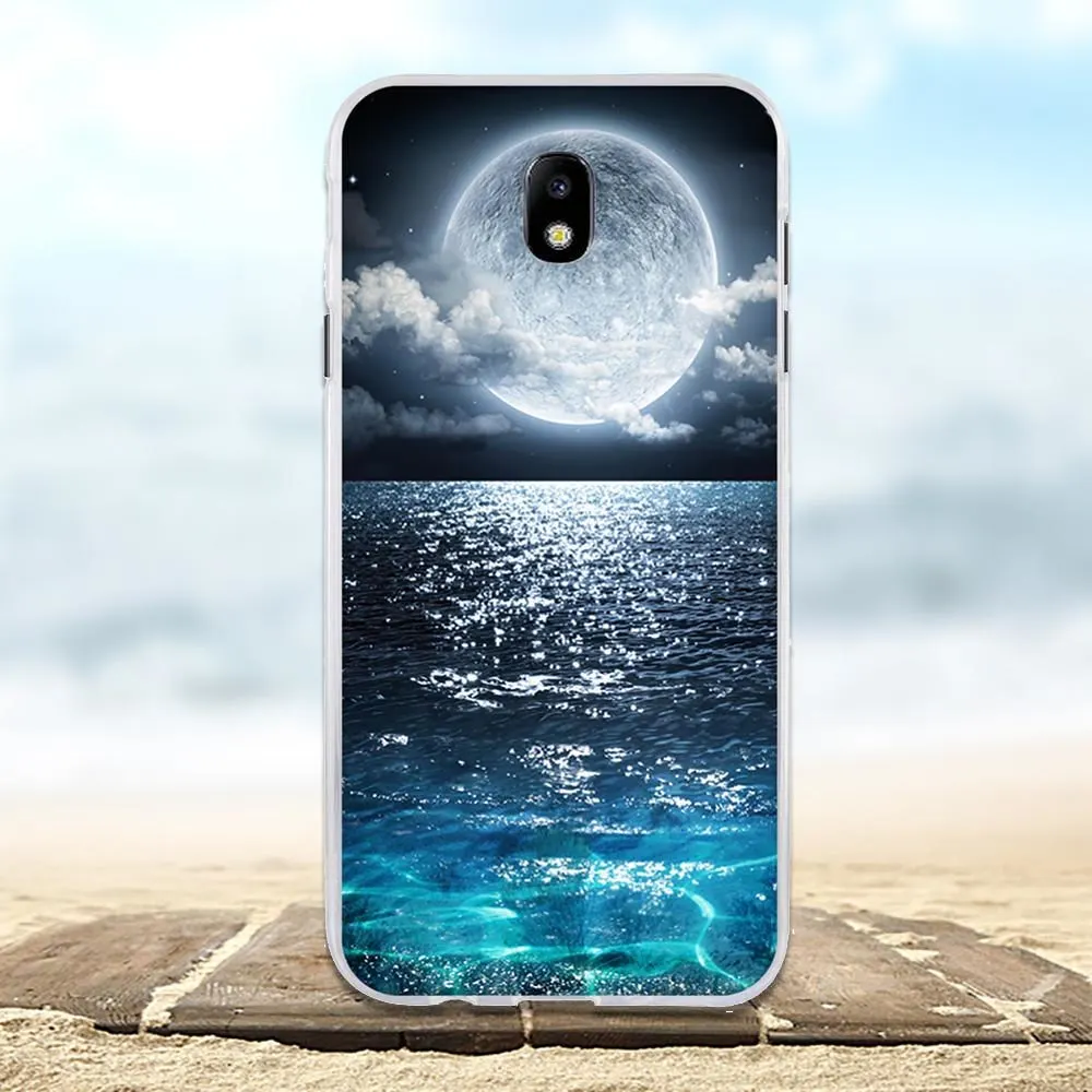 Для Samsung Galaxy J7 2017 SM J730F чехол Мягкая силиконовая задняя накладка из ТПУ 3D Рисунок