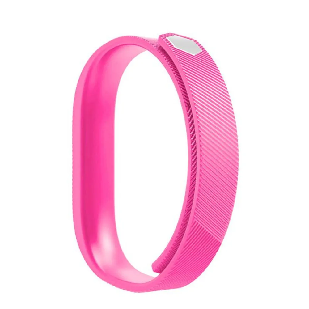 pink Мягкий силиконовый ремешок на запястье для Fitbit Flex 2 спортивный умный Браслет сменный Браслет S трекер активности аксессуары - Цвет: pink