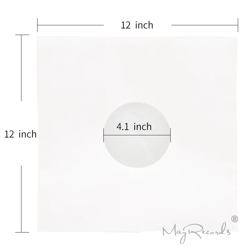 20 высококачественных тяжелых антистатических белых крафт бумажных внутренних