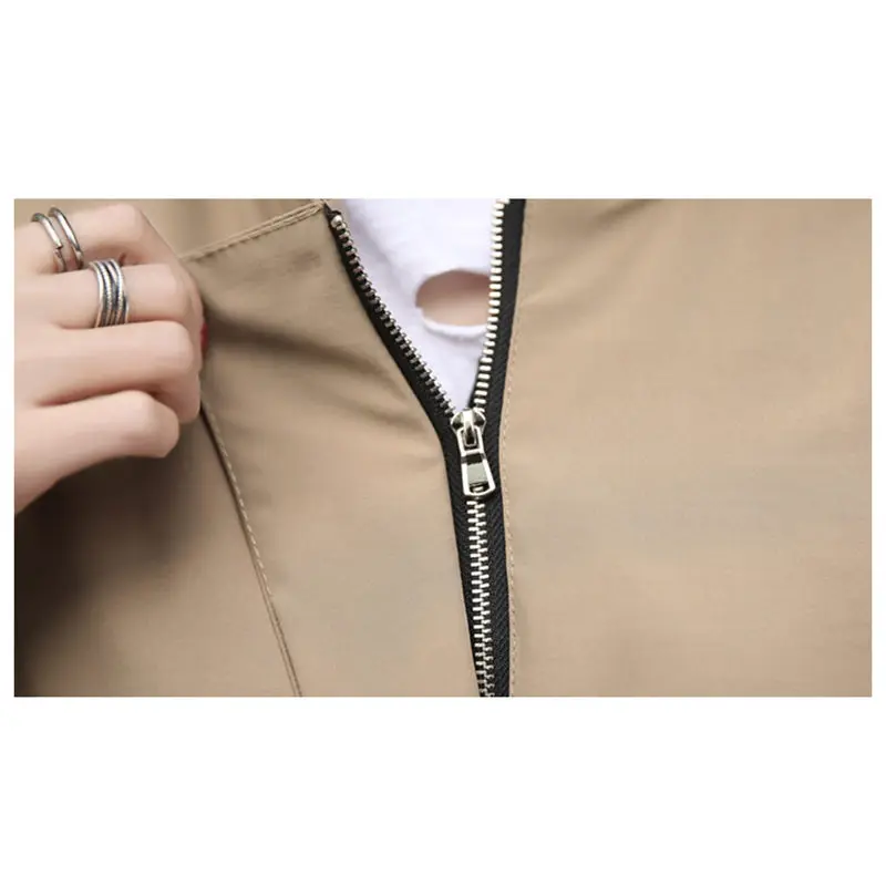 

2019 Spring Autumn Coat New Windbreaker Female Short Korean Loose Student Casual Jacket Zipper Straight Solid Outerwear f712