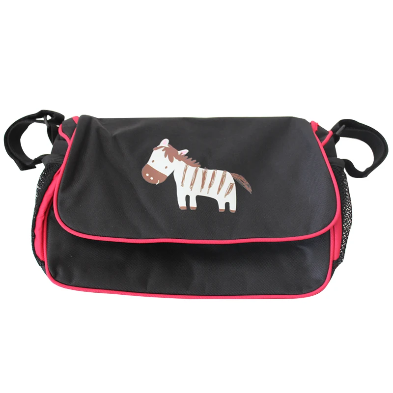 Zebra Органайзер для коляски, сумка для коляски, подвесная корзина, высокое качество, Детская сумка для хранения, аксессуары для коляски, Большая вместительная сумка для подгузников - Цвет: Zebra