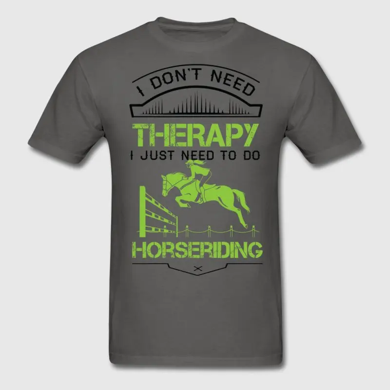 Фитнес футболка Для мужчин одежда мне не нужна терапия просто делать Верховая