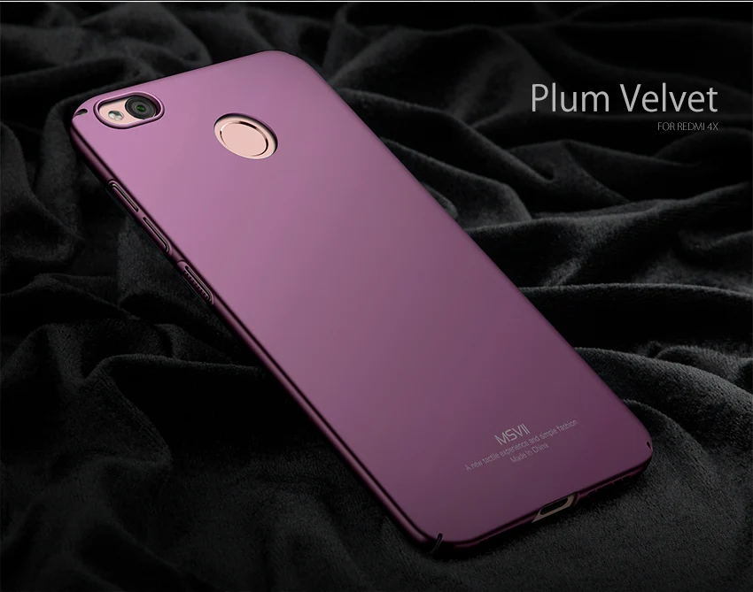 Xiaomi Redmi 4X чехол Msvii Роскошный ультра тонкая жесткая задняя крышка из ПК Xiomi Redmi 4x4 x Pro Prime глобальная версия чехол для телефона s