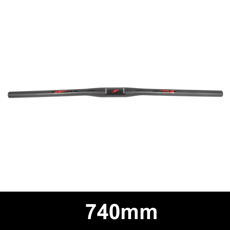 flat 740mm Ullicyc горный велосипед плоский/подъемный велосипедный руль MTB Запчасти труба из углеродистого волокна 3K полностью углеродный руль 31,8*620/640/660/680/700/720 мм CB860 - Цвет: flat 740mm